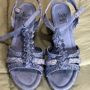 Impo Women's Embellished Blue Sandals